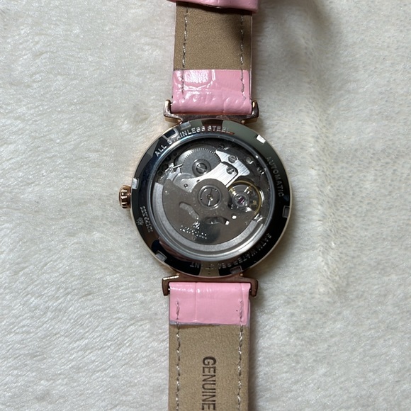 Empress Edith Semi-Skeleton leather band watch - Picture 5 of 10